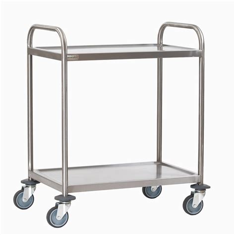 stainless steel cabinet trolley|stainless steel trolley 2 tier.